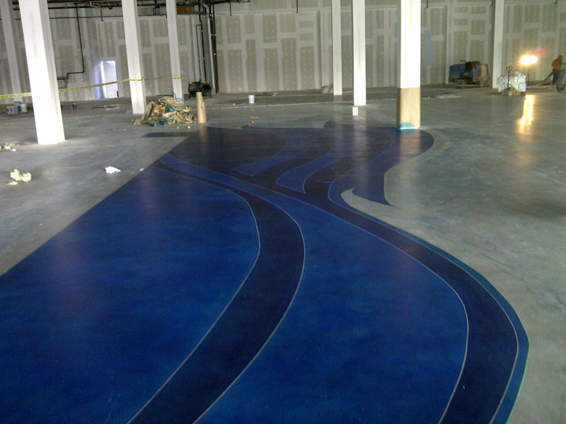 Dye Flooring Progress 2